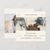 Rustic Autumn Floral Wedding Hoesje Save The Date (Voorkant / Achterkant)