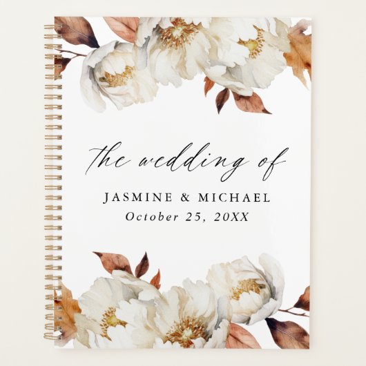 Rustic Autumn Floral Wedding Planner (Voorkant)