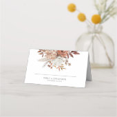 Rustic Autumn Florals Names Date Wedding (Voorkant)
