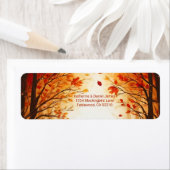 Rustic Autumn Forest Pumpkin Wedding Etiket (Insitu)