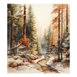 Rustic Autumn Foto Afdruk