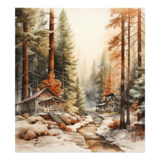 Rustic Autumn Foto Afdruk