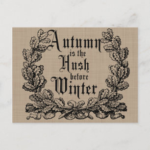 Rustic Autumn Harvest Gezegden Briefkaart