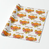 Rustic Autumn Harvest / Welcome Herfst Craft Cadeaupapier (Uitgerold)