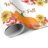 Rustic Autumn Harvest / Welcome Herfst Craft Cadeaupapier (Rol Hoek)