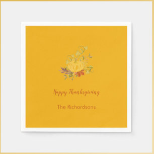Rustic Autumn Herfst Pumpkin Thanksgiving kleur Servet