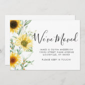 Rustic Autumn Herfst Zonnebloem... We hebben Beweg Aankondiging (Voorkant / Achterkant)