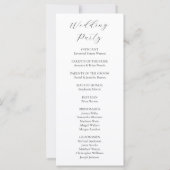 Rustic Autumn Lakeside Forest Wedding Programme (Dos)