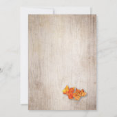 Rustic Autumn Leaves String Lights Vrijgezellenfee Kaart (Achterkant)