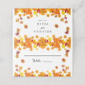 Rustic Autumn Leaves Wedding (Buitenkant ongevouwen)