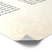 Rustic Autumn Oranje pompoenen en bloemen Poster (Hoek)