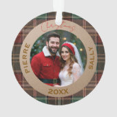 Rustic Autumn Plaid Ornament (achterkant)