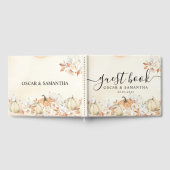 Rustic Autumn Pumpkins & Flowers Gastenboek (Volledig)