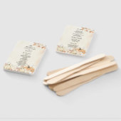 Rustic Autumn Pumpkins & Flowers Handwaaier (Niet-gemonteerd)