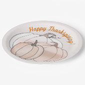 Rustic Autumn Pumpkins Papieren Bordje (Gekanteld)