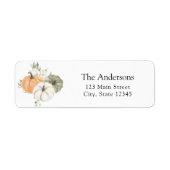 Rustic Autumn Return Address Label (Voorkant)