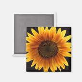 Rustic Autumn Sunflower Magneet (Voorkant / Achterkant)