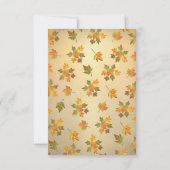 Rustic Autumn Tree RSVP met dubbellichten (Achterkant)