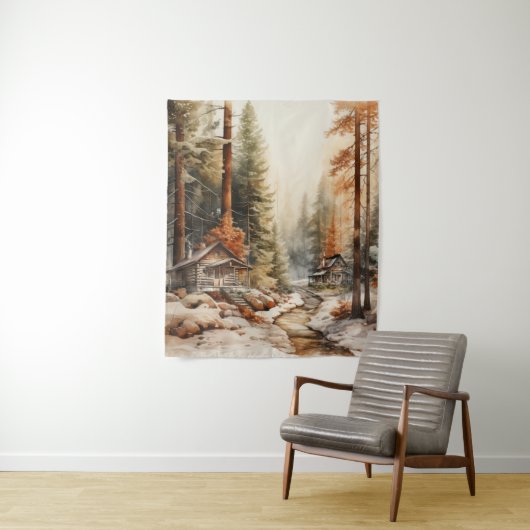 Rustic Autumn Wandkleed (In situ)