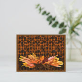 Rustic Autumn Wedding Save the Date Cards Herfst Aankondigingskaart (Staand voorkant)