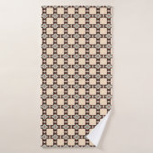 Rustic Aztec Cross Boho Pattern Pet Towel (Serviette de bain)