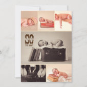 Rustic Baby Mededelingen - Jongen geboorteaankondi Aankondiging (Voorkant)