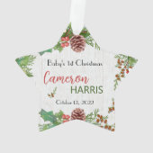 Rustic Baby's 1st Christmas Best Gift Photo person (dos)