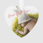 Rustic Baby's 1st Christmas Milestone Photo (devant)