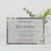 RUSTIC BABY'S AANVANGENDE INVITATIE #2 KAART (Staand voorkant)