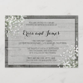 RUSTIC BABY'S AANVANGENDE INVITATIE #2 KAART
