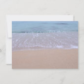 Rustic Baby's Breath Flowers Beach Sweet 16 Kaart (Achterkant)