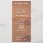 Rustic Baby's Breath Mason Jar Wedding Program Programma (Achterkant)