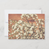 Rustic Baby's Breath Mason Jar Wood Wedding RSVP (Dos)