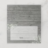 RUSTIC BABY'S BREATH PLACE KAART (Buitenkant ongevouwen)