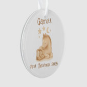 Rustic Baby's First Christmas Photo Keepsake (devant)