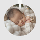 Rustic Baby's First Christmas Photo Keepsake (dos)
