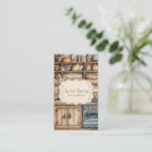 Rustic Bakery Junk Journal Carte de visite (Debout devant)