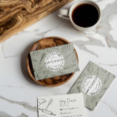 Rustic Bakery Store Cartes de visite personnalisés