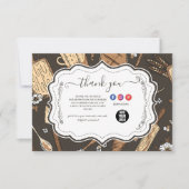 Rustic Baking Business Bedankkaart (Voorkant)