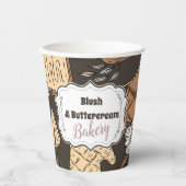 Rustic Baking Business Papieren Bekers (Voorkant)