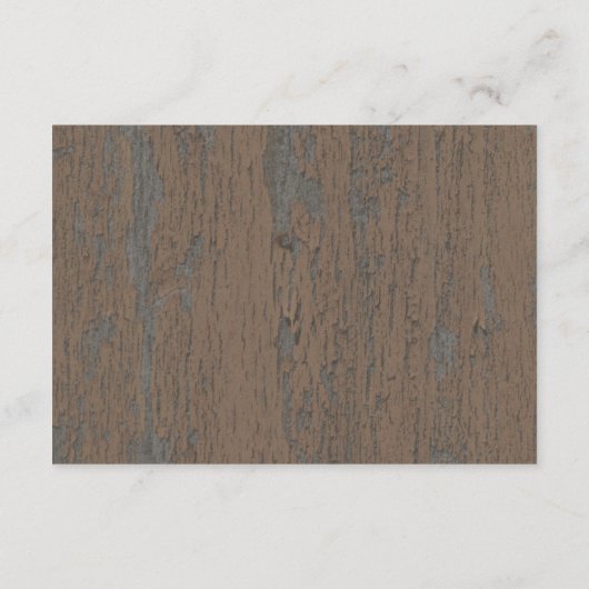 Rustic Bark Direction Card Informatiekaartje (Achterkant)