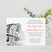 Rustic Barn 2 Wedding Uitnodiging (Staand voorkant)
