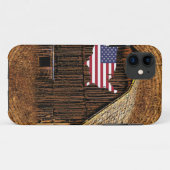 Rustic Barn American Flag Case-Mate iPhone Case (Achterkant (horizontaal))