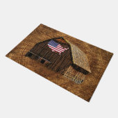 Rustic Barn American Flag Deurmat (Schuin)