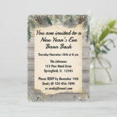 Rustic Barn Bash New Year’s Eve Party Kaart (Staand voorkant)