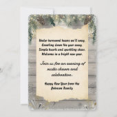 Rustic Barn Bash New Year’s Eve Party Kaart (Achterkant)