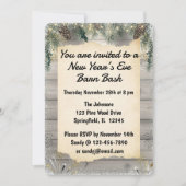 Rustic Barn Bash New Year’s Eve Party Kaart (Voorkant)