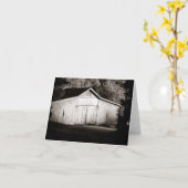 Rustic Barn Blank Notecard Kaart (Gele Bloem)