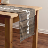 Rustic Barn Board Korte Tafelloper (Voorbeeld)