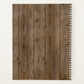 Rustic Barn Bois blanc dentelle Mariage de calligr (Dos)